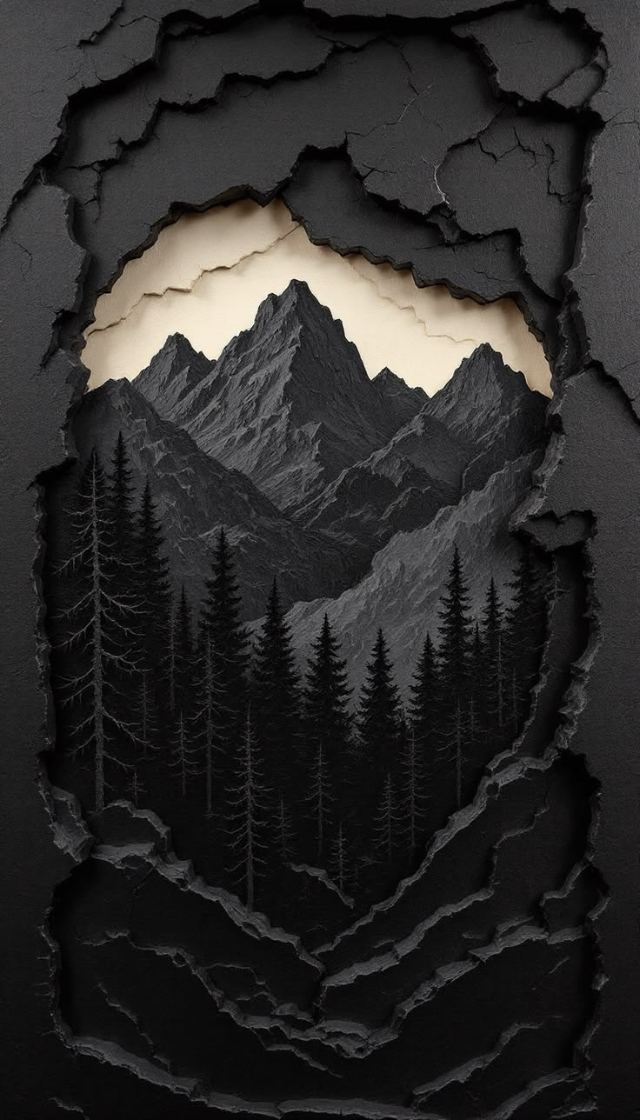 Torn Wilderness wallpaper