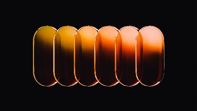Amber Glass Pillars wallpaper