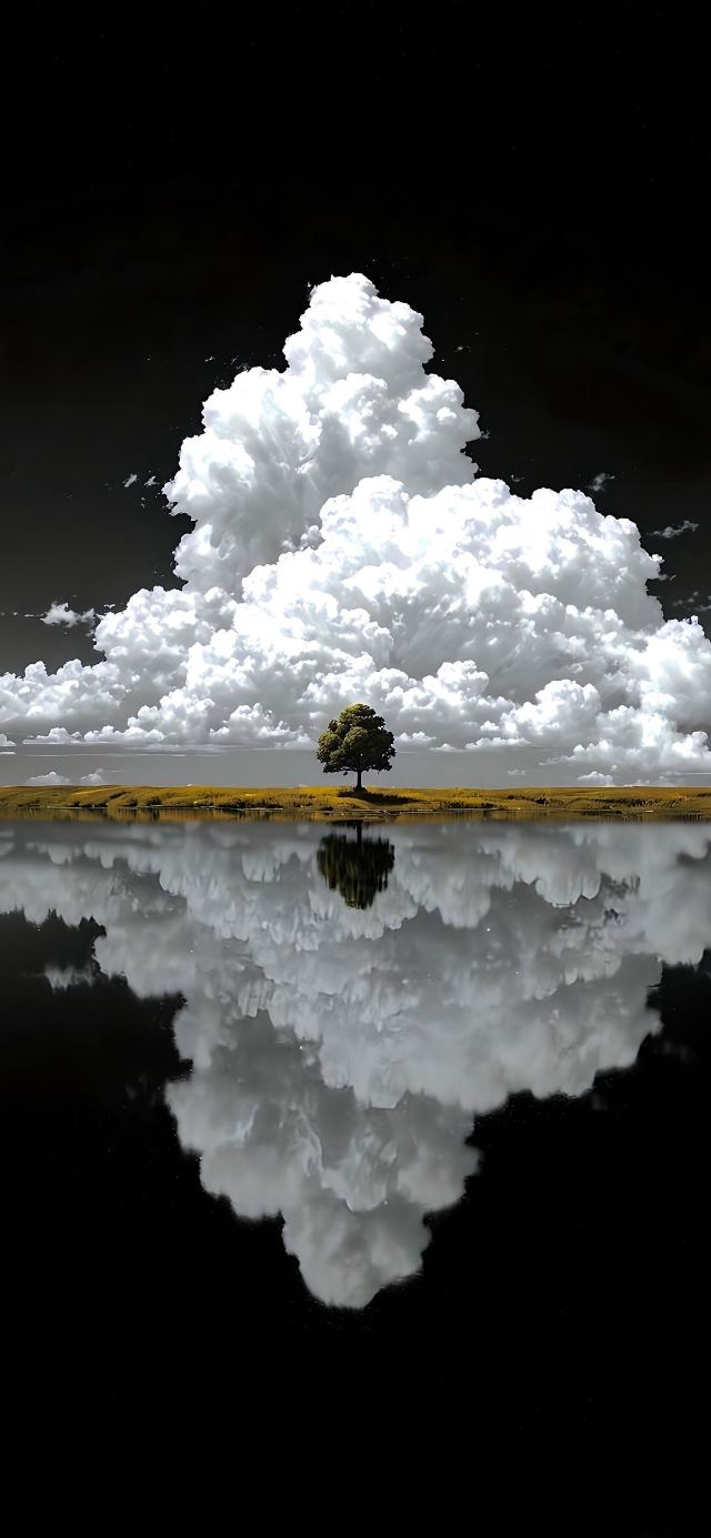 Solitary Cloud wallpaper in 3840x2160