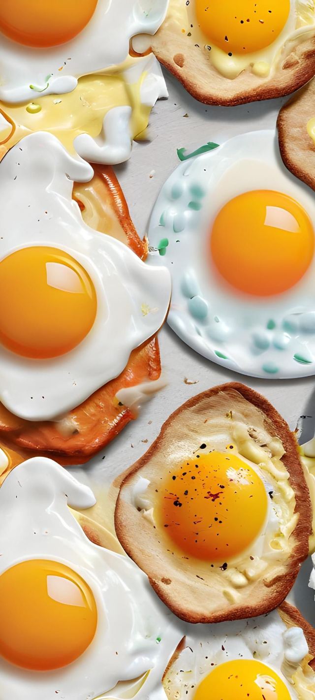 Sunny-Side Toast Array wallpaper