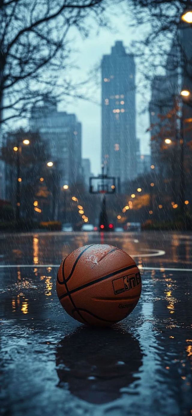 Rainy Court Basketball wallpaper