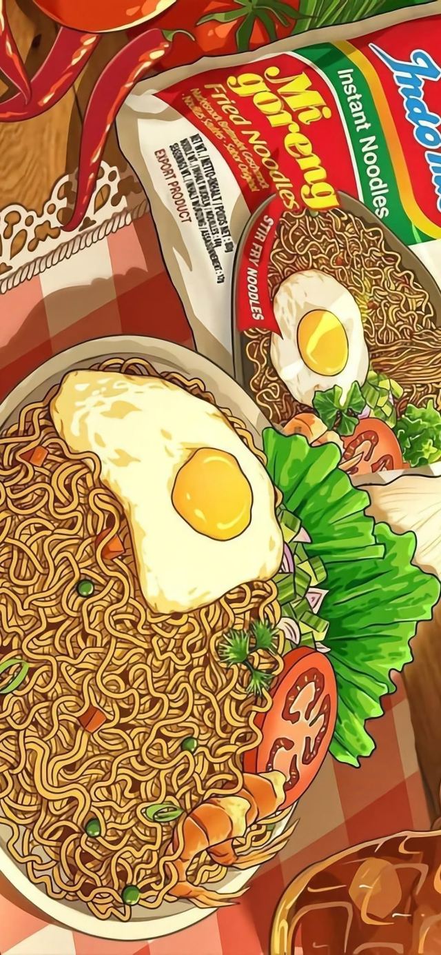 Indomie Anime Bowl wallpaper