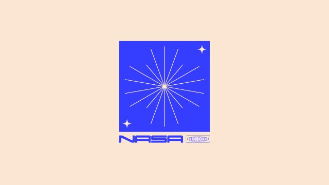 NASA Starburst Square — Minimal wallpaper in 3840x2160