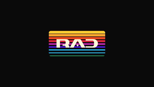 RAD Rainbow Stripes Badge — Gradients wallpaper in 3840x2160
