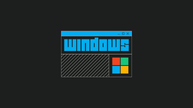 Windows OS Retro Interface — Minimal wallpaper in 3840x2160