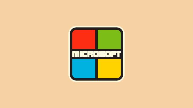 Microsoft Four-Square Badge — Minimal wallpaper in 3840x2160