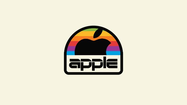 Apple Rainbow Badge — Gradients wallpaper in 3840x2160