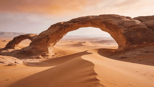Desert Stone Arch wallpaper in 3840x2160