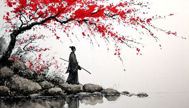 Blossom and Blade wallpaper in 3840x2160
