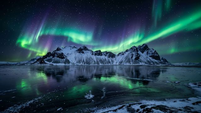 Emerald Aurora Reflection wallpaper in 3840x2160