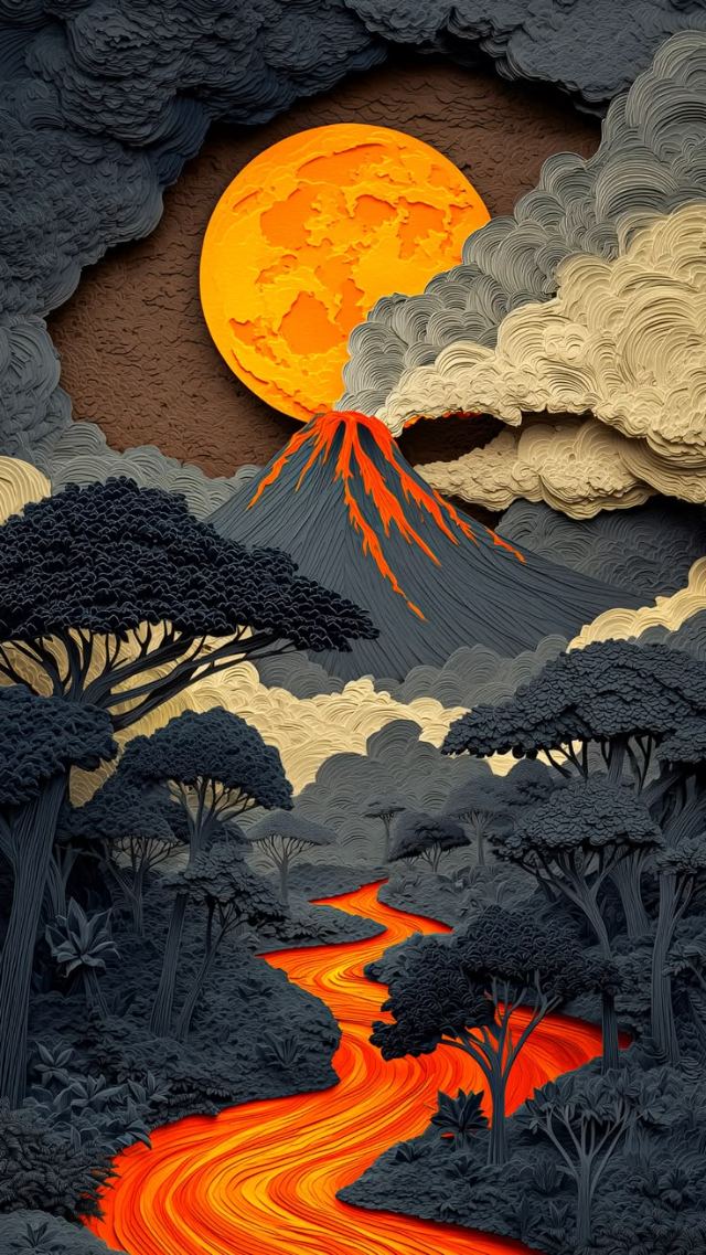 Volcanic Flow wallpaper