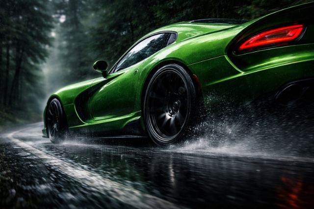 Green Dodge Viper wallpaper