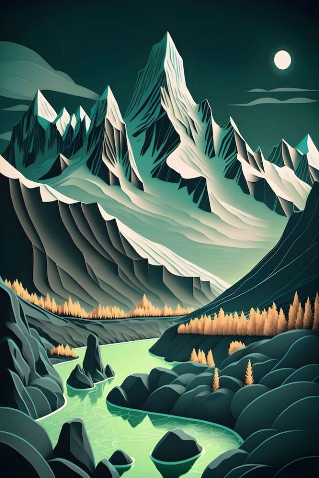 Green Mountain Valley wallpaper