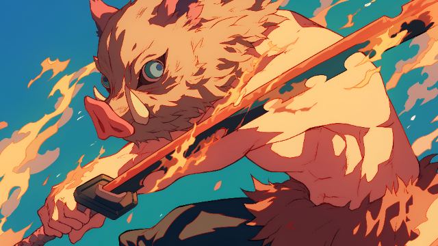 Inosuke Hashibira, wallpaper