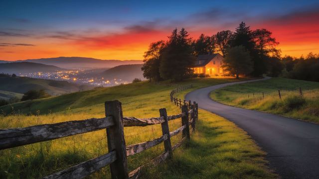 Golden Hour Valley wallpaper in 3840x2160