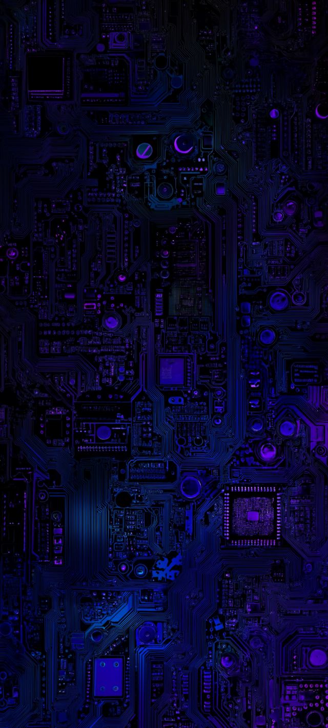 Neon Circuit Board wallpaper