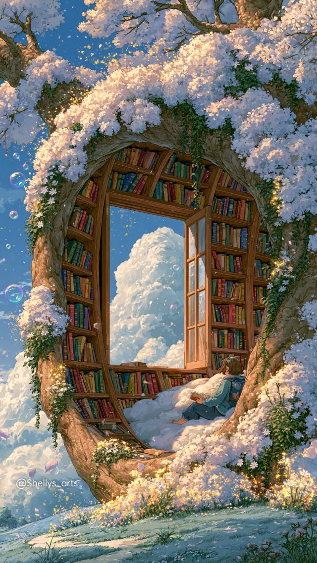 Tree library wallpaper