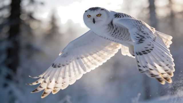 Majestic Winter Flight wallpaper