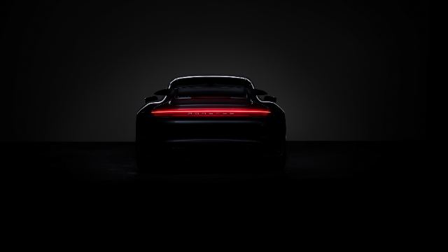 Porsche 911 Turbo S Black Background Amoled Pitch Black wallpaper in 3840x2160