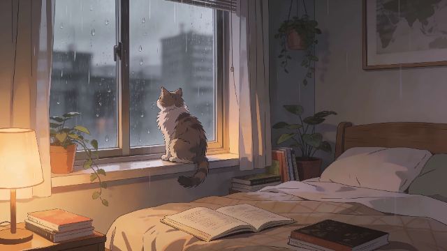 Rainy Day Solitude wallpaper
