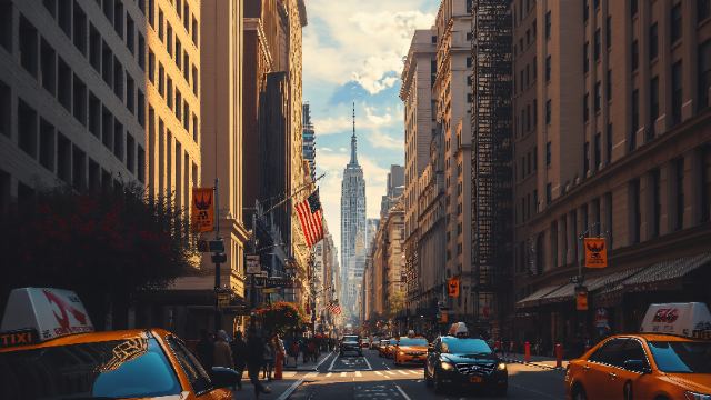 Empire State Street View wallpaper