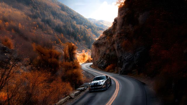 Mustang Canyon Curves wallpaper in 3840x2160