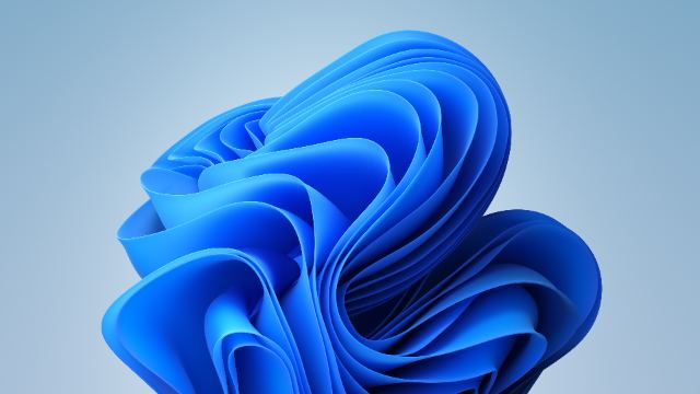Windows 11 Blue Stock White Background Light Official wallpaper in 3840x2160