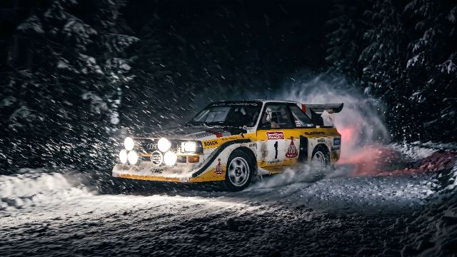 Winter Rally Drift wallpaper in 3840x2160